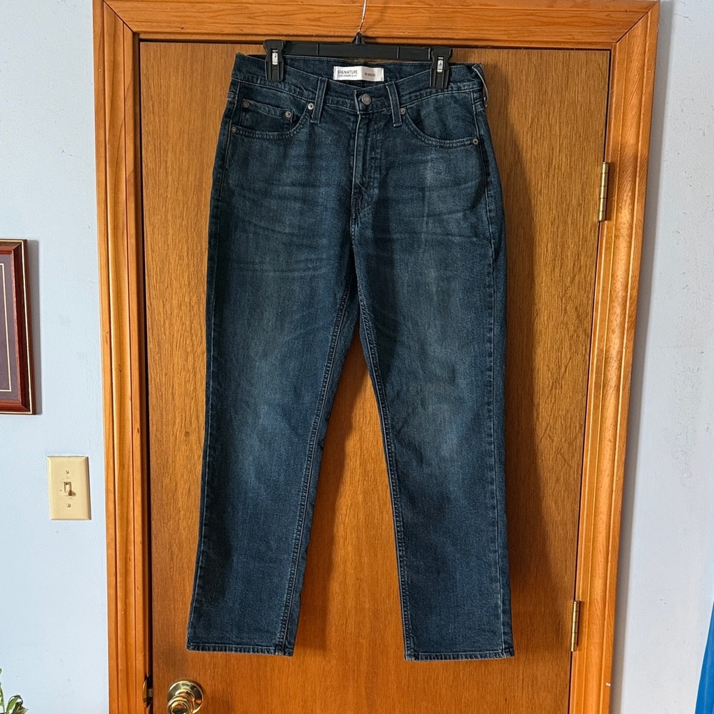 Levi's Dark Blue Straight Jeans